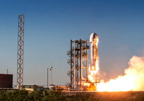 Raketenstart (Image by Blue Origin)
