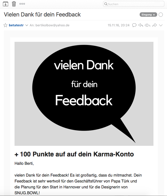 betatestr E-Mail