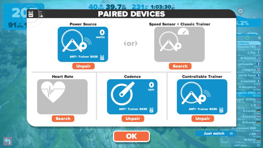Installation Zwift