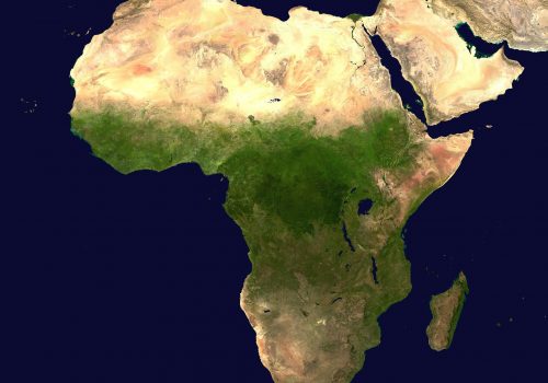 Afrika (adapted) (Image by WikiImages [CC0 Public Domain] via pixabay)