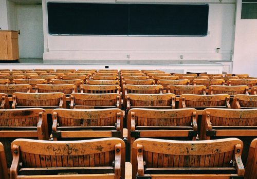 Classroom (adapted) (Image by Wokandapix)(CC0 Public Domain) via Pixabay