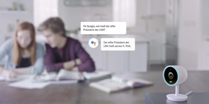 Sicherheitskamera mit Google Assistant