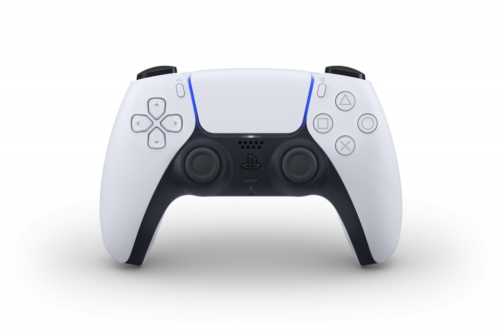Frontalansicht des PlayStation 5 Controllers