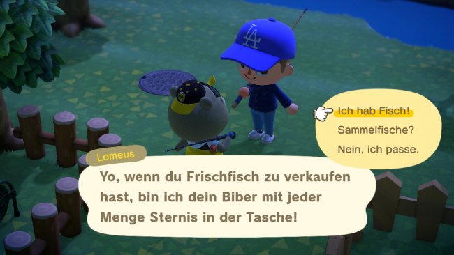 Lomeus in Animal Crossing: New Horizins / Screenshot von Moritz Stoll