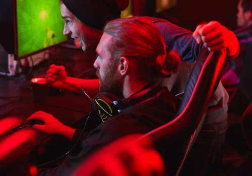 Gemeinsames Spielen auf einer Gaming Messe